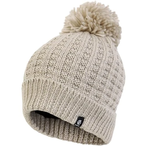 Womens Convoke Fleece Lined Bobble Winter Beanie Hat