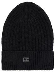 Women's Cosy Knitted Hat Winter, Multicolor (Black), One Size