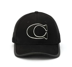 Womens Cotton Canvas Hat Baseball Cap, Black, Medium-Large US