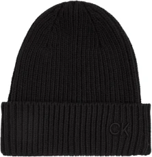 Women's Cotton Rib Knitted Beanie Hat, Black (Ck Black), One Size Women's Cotton Rib Knitted Beanie Hat, Black (Ck Black), One Size