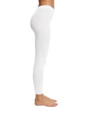 Women's Cotton W LE Opaque Plain 1 Pair Leggings, White (White 2000), L Women's Cotton W LE Opaque Plain 1 Pair Leggings, White (White 2000), L