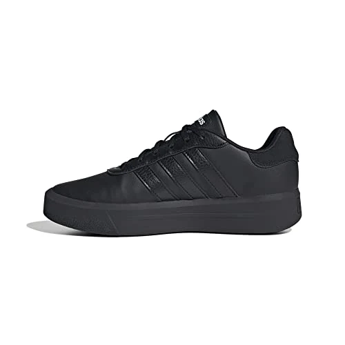 Women's Court Platform Sneaker, Core Black Core Black Ftwr White, 6.5 UK