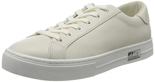 Women's Cow Leather Lace Up Sneaker Low-Top White A222), 3 UK, 36 EU)