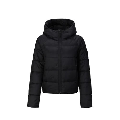 Womens Cozy Padded Jacket Black XL