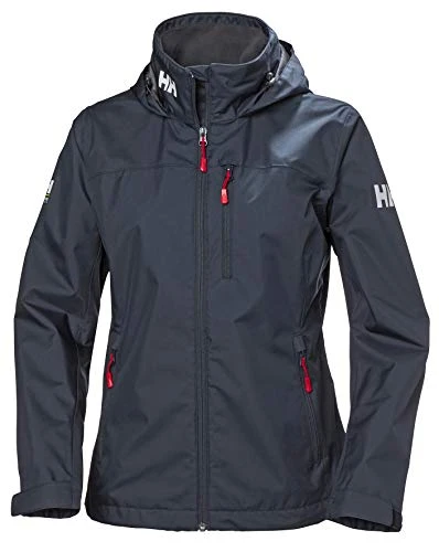 Womens Crew Hooded Jacket, M, Navy