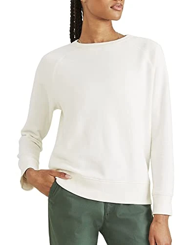 Women's Crewneck Sweatshirt, EGRET, M