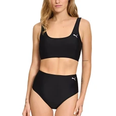 Women's Crop Bikini Swimsuit Set, Black, Medium Women's Crop Bikini Swimsuit Set, Black, Medium