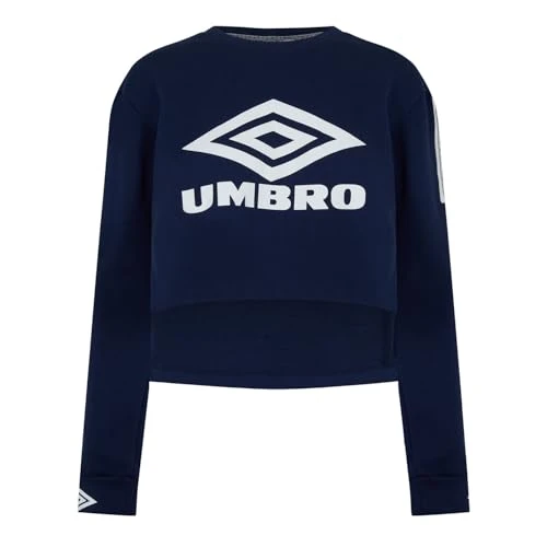 Womens Crop Crew Sweater Navy S