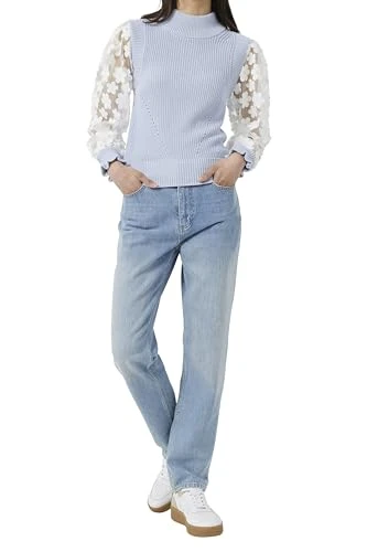 Women's Crystal Clear Winter White Sweater, Black, M