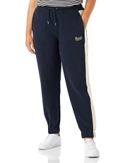 Women's D2. Color Block Sweat Pants Slacks, Evening Blue, L Women's D2. Color Block Sweat Pants Slacks, Evening Blue, L