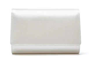 Women's Dafnee Clutch, Ivory Satin, S UK Women's Dafnee Clutch, Ivory Satin, S UK