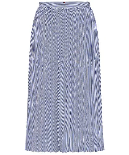 Women's Daisy Midi Skirt, Blue (Ithaca Pleat STP/Deep Ultramarine 518), M
