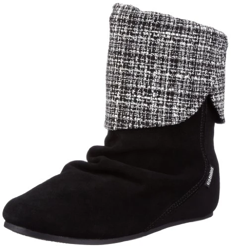 Women's DAKOTA W'S Mid-Calf Suede Leather Boots 4201000265 Black/Silver 542 UK 4.5
