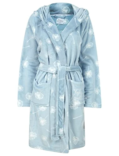Women's Dandelion Soft Fleece Hooded Dressing Gown