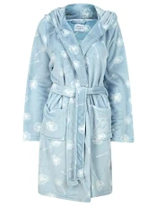 Women's Dandelion Soft Fleece Hooded Dressing Gown