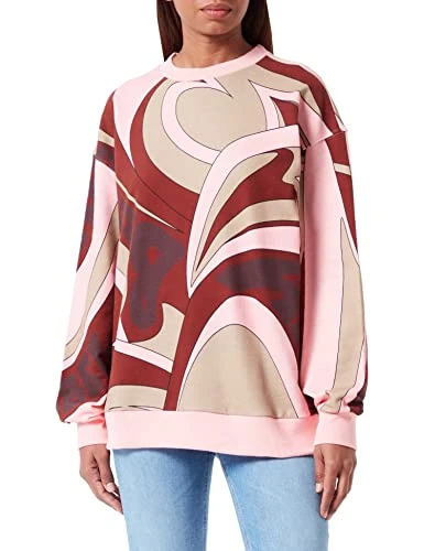 Womens Dashimaki 3 Relaxed-fit sweatshirt in peached cotton with seasonal print