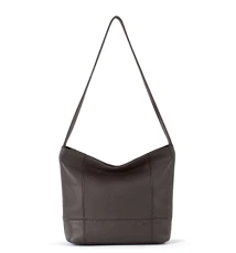 Women's De Young Leather Hobo Bag, Slate, One Size