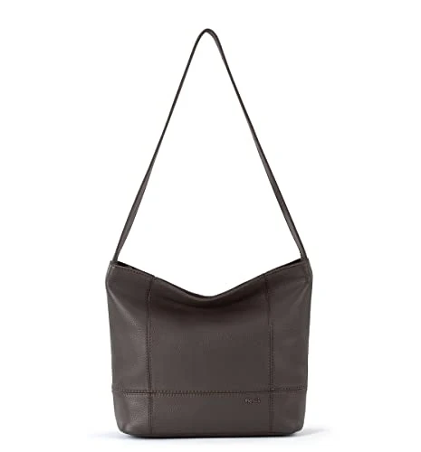 Women's De Young Leather Hobo Bag, Slate, One Size