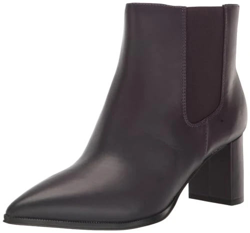 Women's Demmi Pointed Toe Dress Bootie Ankle Boot, Eggplant Purple Leather, 6.5 UK