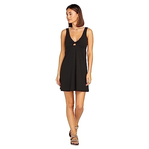 Women's Desert Bunnie Reversible Fit and Flare Knit Mini Dress, Black, L