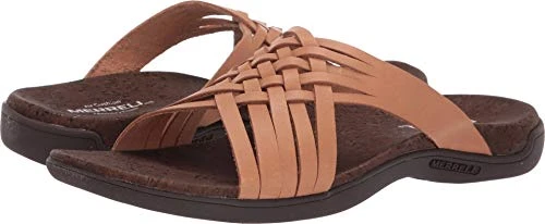 Women's District Mahana Slide Open Toe Sandals, Brown (Natural Tan), 4 UK (37 EU)