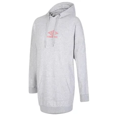 Womens Dm Oversized Hooded Dress Grey Marl/Rosette XS