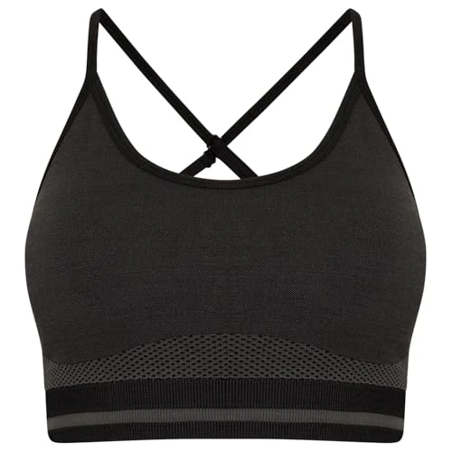 Womens Don't Sweat It Strappy Bra Low Impact Sports Black L