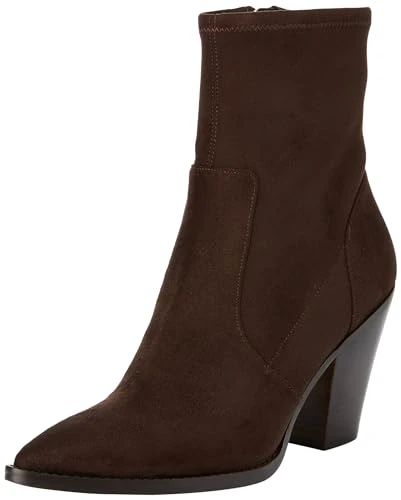 Women's Dover Heeled Bootie Ankle Boots, Chocolate, 7 UK