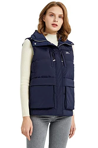 Women's Down Jacket Insulated Gilet Navy L