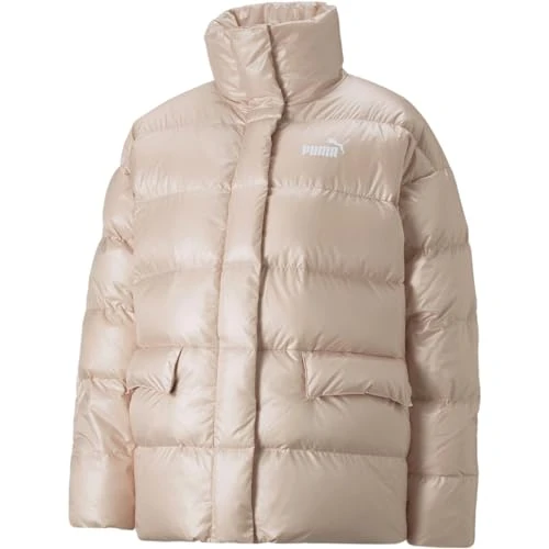 Womens Down Shiny Puffer Jacket Rose Quartz L