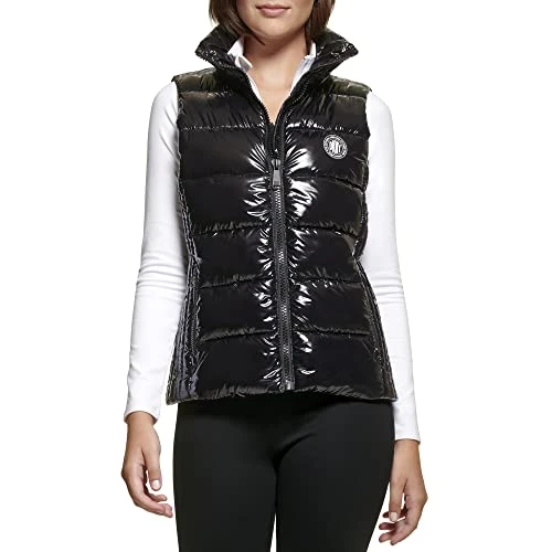 Women's Dp2v3110-blk-extra Small Down Vest, Black, XS/XL