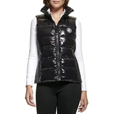 Women's Dp2v3110-blk-large Down Vest, Black, L