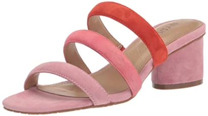 Women's Dress Sandal Slide, Suede Blush Pink, 3.5 UK