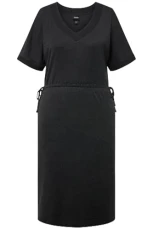 Women's Dress with Drawstring, A-line 830292, Black, 28-30 Women's Dress with Drawstring, A-line 830292, Black, 28-30