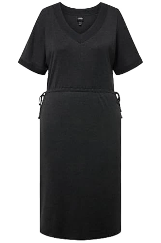 Women's Dress with Drawstring, A-line 830292, Black, 28-30