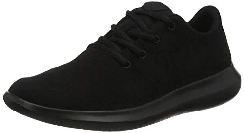 Women's Duflerino Wool Lace Sneaker, Schwarz, 36 EU