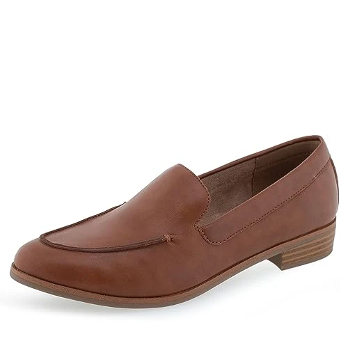 Women's East Side Loafer, Dark Tan Leather, 9 UK