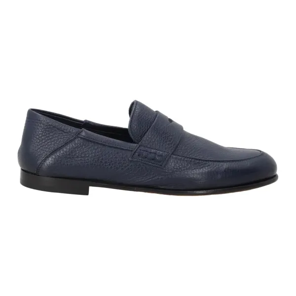 Womens Edward Moccasin Shoes in Navy and Black
