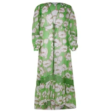 Women's Elisia Green Floral Maxi Cover Up Swimwear (as1, Alpha, m, Regular, Regular) Women's Elisia Green Floral Maxi Cover Up Swimwear (as1, Alpha, m, Regular, Regular)