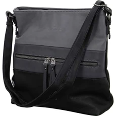 Women's Ellen Shoulder Bag, Black, L Women's Ellen Shoulder Bag, Black, L