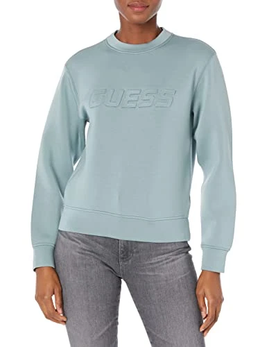 Women's Elly Crew Neck Sweatshirt, Dusty Teal, Medium