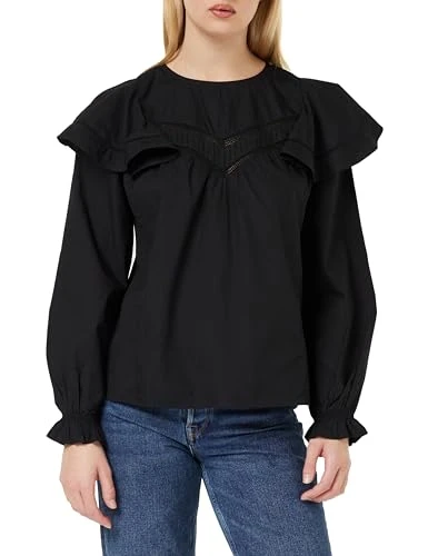 Women's Else Long Sleeve Blouse, 9000 Black, 42