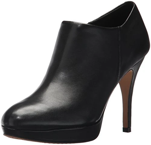 Women's Elvin Platform Bootie Ankle Boot, Black Nappa, 5 UK