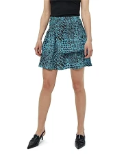 Women's Enur Short Skirt, 1176P Crystal Teal Print, 42