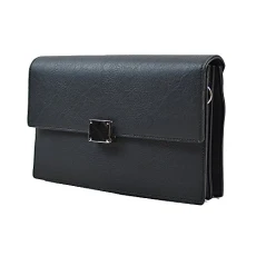 Womens Envelope Clutch Bag Synthetic Leather Ladies Evening Shoulder Handbag