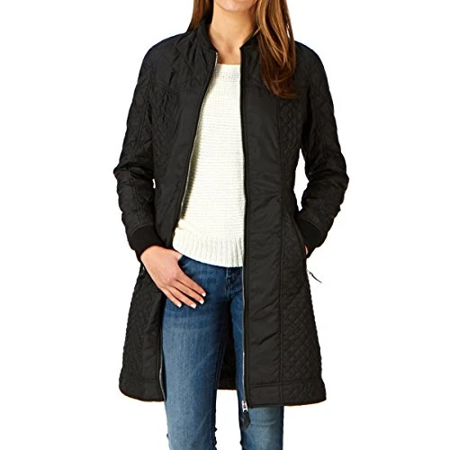 Women's Equal 16 Nylon Quilted Coat, Black, Large