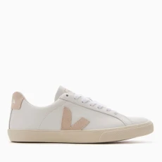 Womens Esplar Leather Low-Top Trainers - UK - White