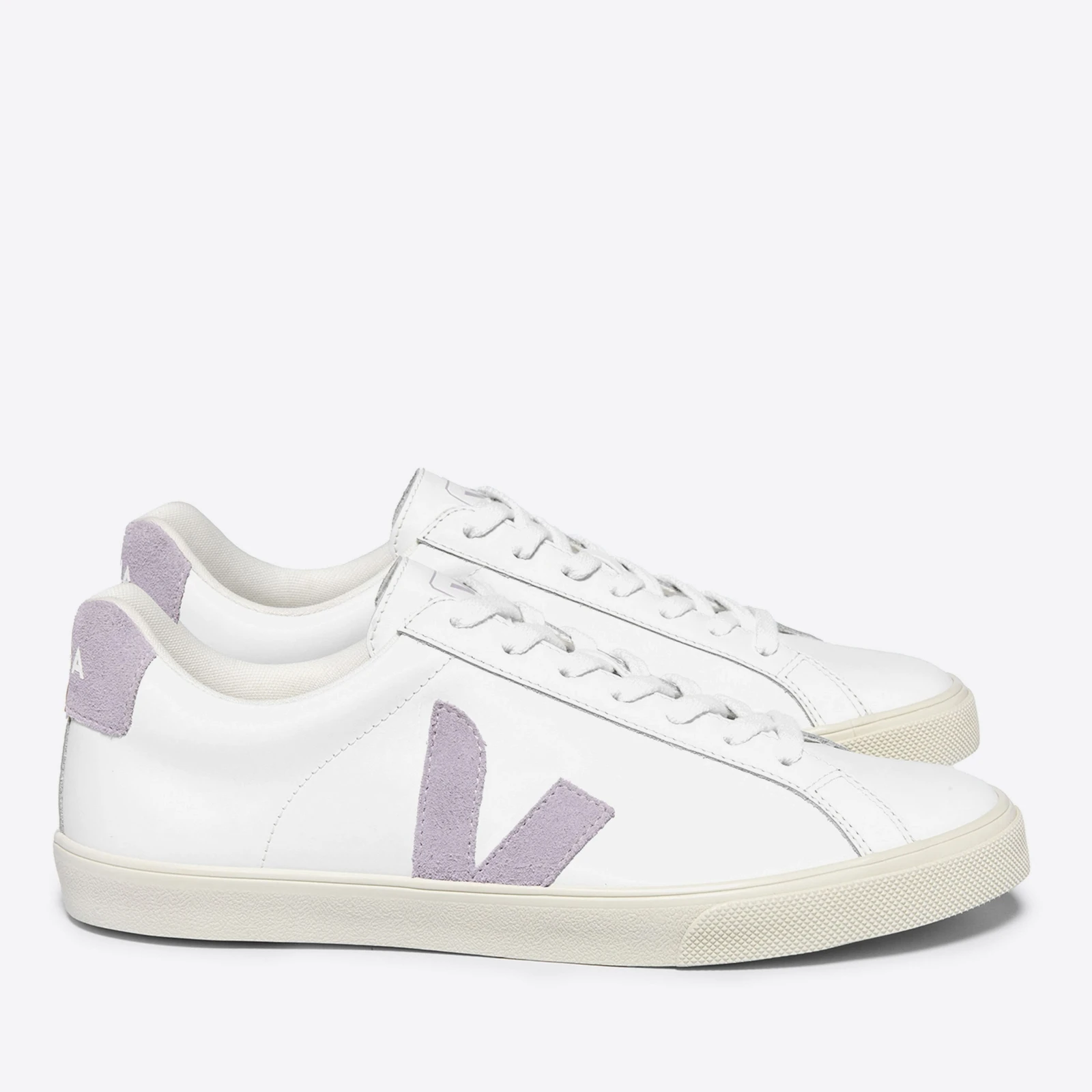 Womens Esplar Logo-Appliquéd Leather and Suede Trainers - White