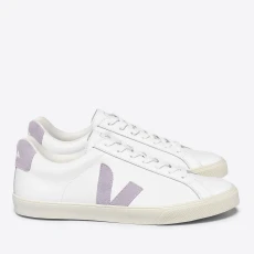 Womens Esplar Logo-Appliquéd Leather and Suede Trainers - White