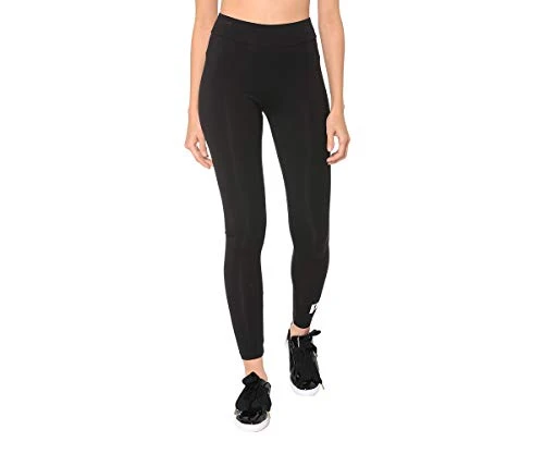 Women'S Ess Logo Leggings Pants, Black (Cotton Black), 8 Uk (Size: Xs)